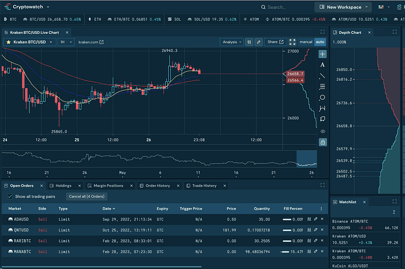 Kraken Trading Terminal